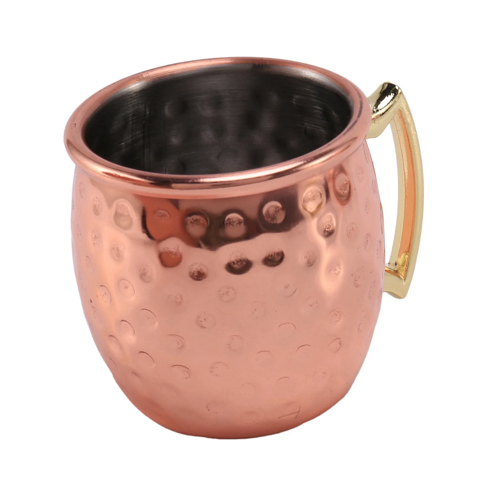 ABMR-Mini 2-Ounce الفولاذ المقاوم للصدأ موسكو البغل القدح اسبريسو أكواب صغيرة النحاس مطلي القدح النار مجموعة من 8 #3