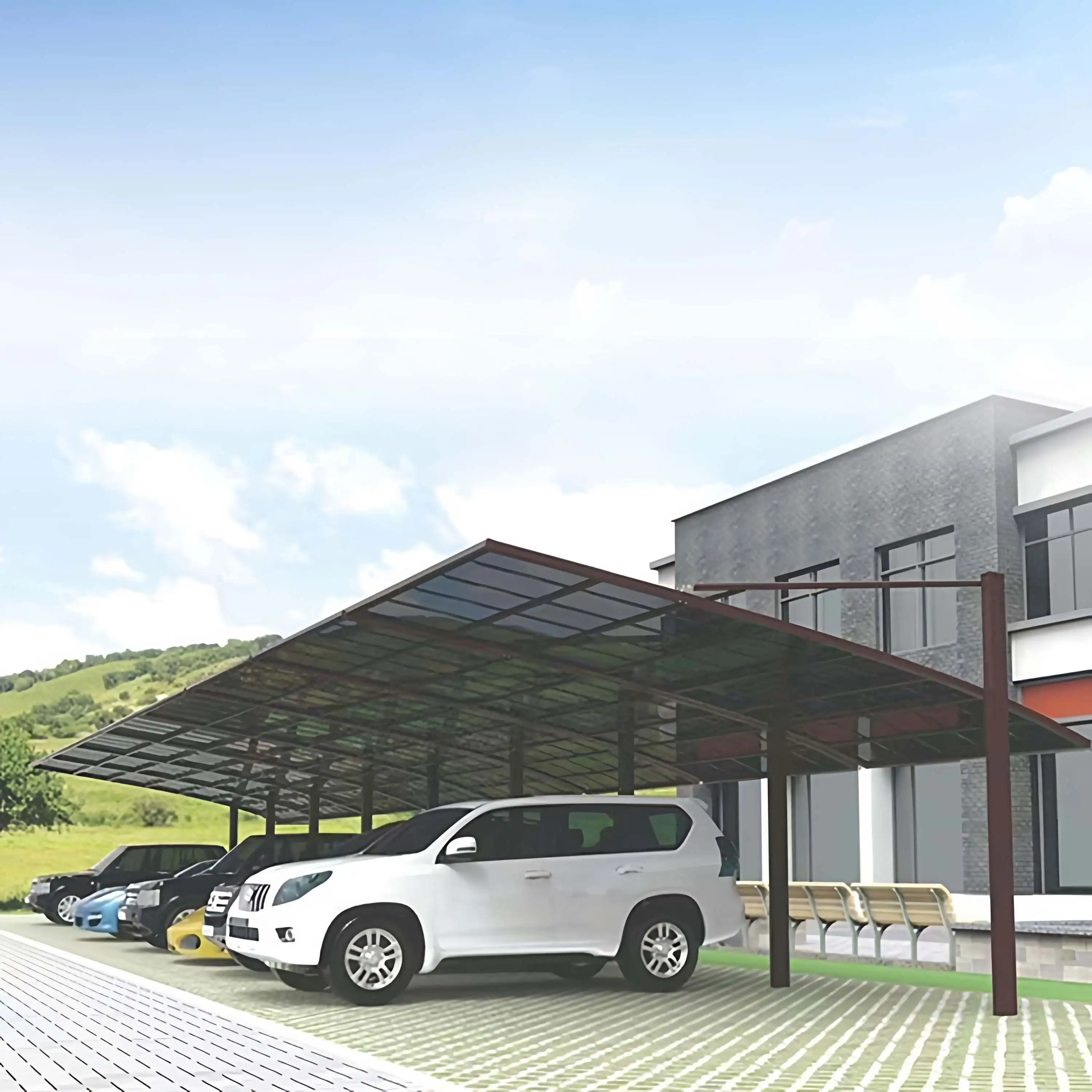 Install Against The Wall To Save Space Car Shelter Affordable Assembled Carport Protect Against Direct Sunlight Car Parking