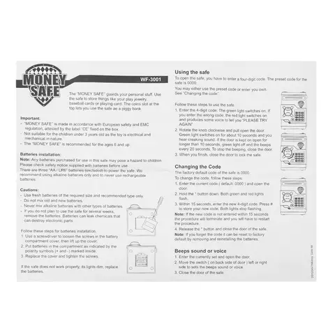 Salvadanaio elettronico ATM Mini salvadanaio Password di sicurezza Moneta da masticare Macchina per depositi di contanti Banconote Giocattoli Regalo per bambini Bambini