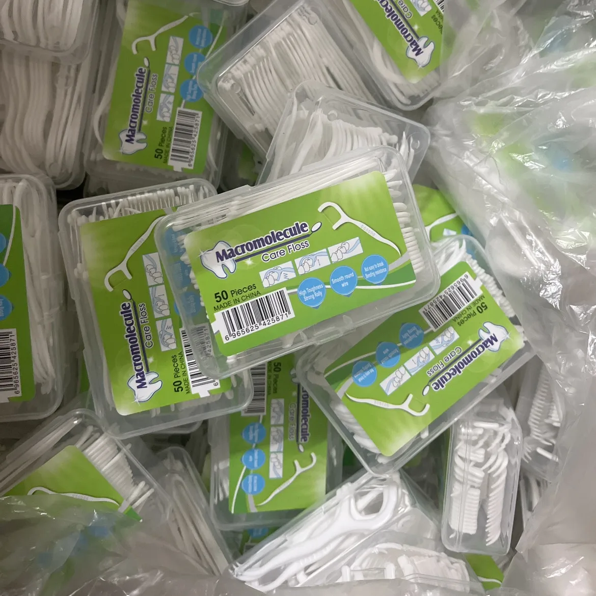 50-200 قطعة عصا خيط البوليمر عالية الشد الخيط العناية بالفم الخيط عصا المتاح مسواك لوازم طب الأسنان خيط تنظيف فائق الدقة #1