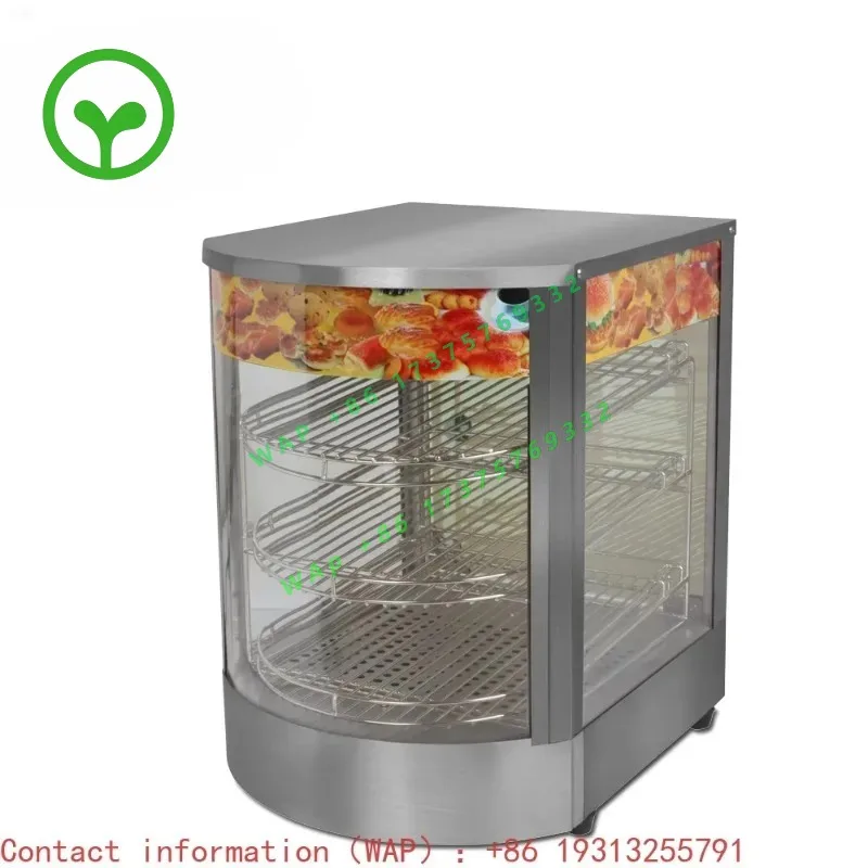 【Factory Price】For CI-1P Portable Cheap Stainless Steel Large Commercial Food Hot Pizza Warmer Heated Showcase Of Donut Display