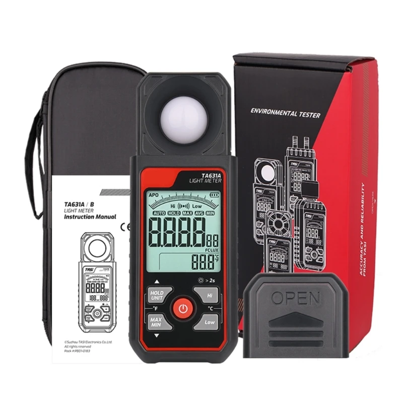 DONG User Friendly Light Meter with Automatic Calibration Efficient Light Meter with Multiple Functions Simple Operate ABS