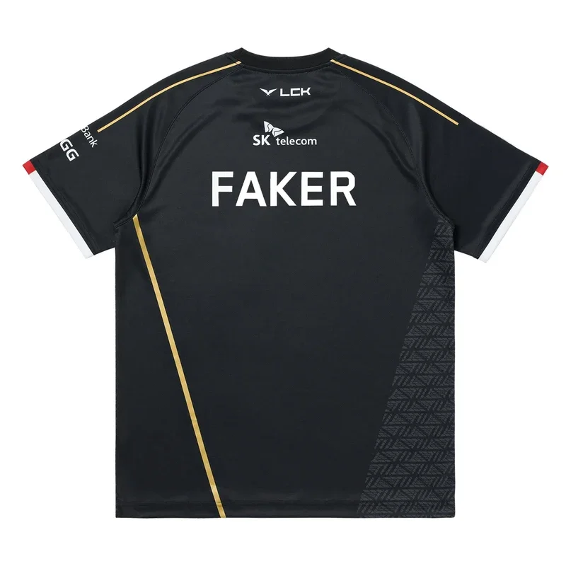 2024 League Of Legends SKT T1 Uniform Jersey Esports T Shirt LOL MSI Faker Men T-shirt Sports Game 3D Kids Short Sleeve Tops Tee