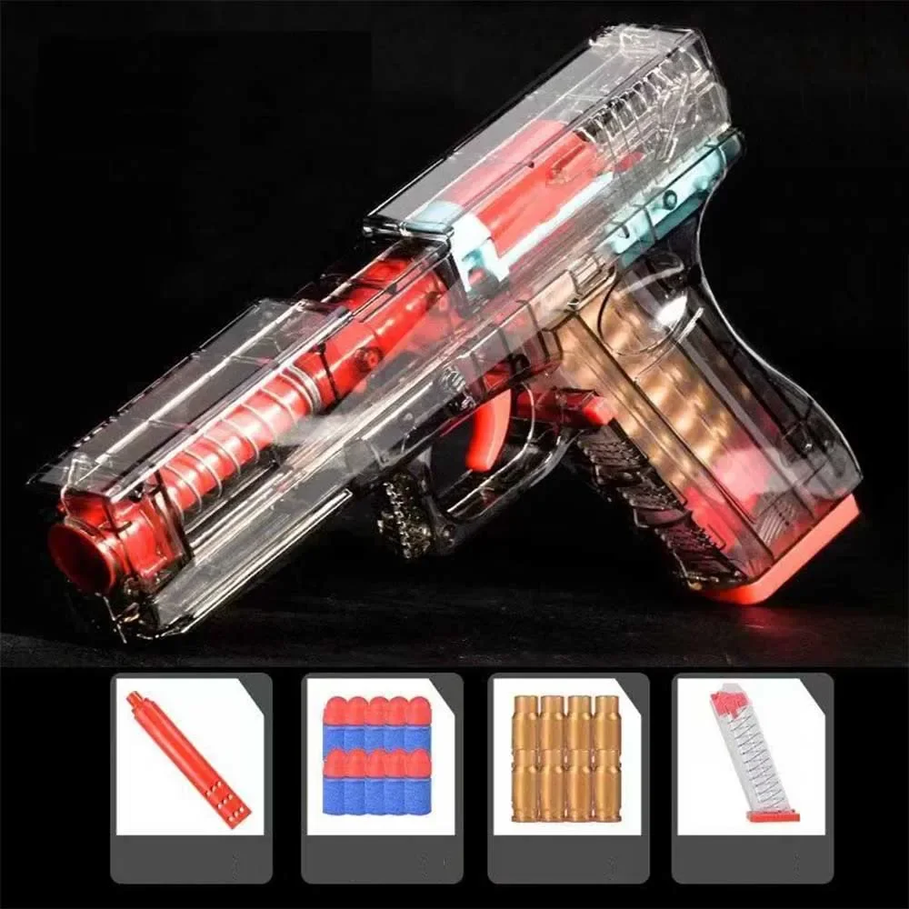 New Glock Shell Ejection Soft Bullet Toy Gun For Boys Girls Shooting Games Dropshipping Christmas Toys