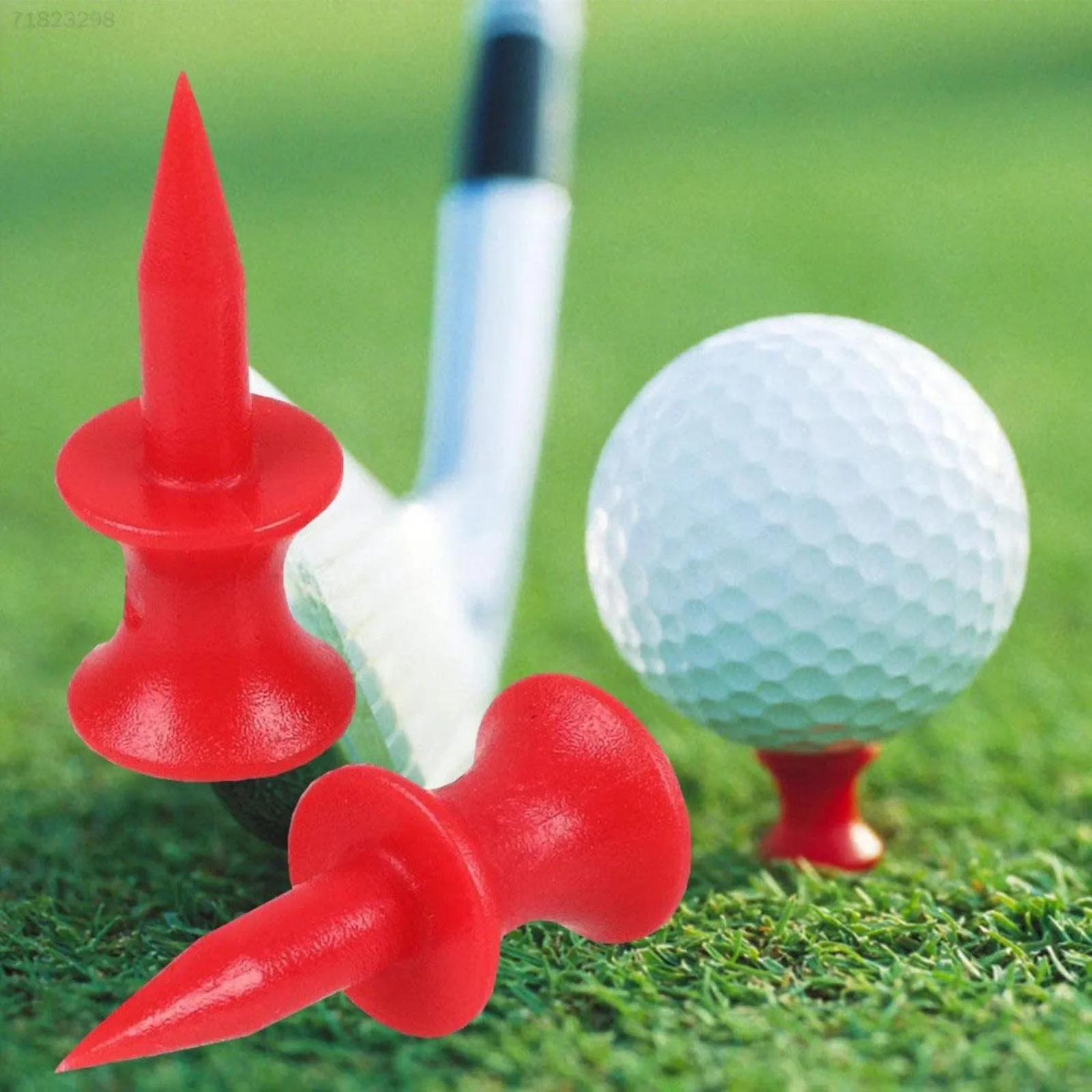 30 Pcs Set Golf Tees Driver Plastic Long Tee 32 39 45 51 58 70 mm Ball Holder Mixed Size Color Range Training Drop Shipping