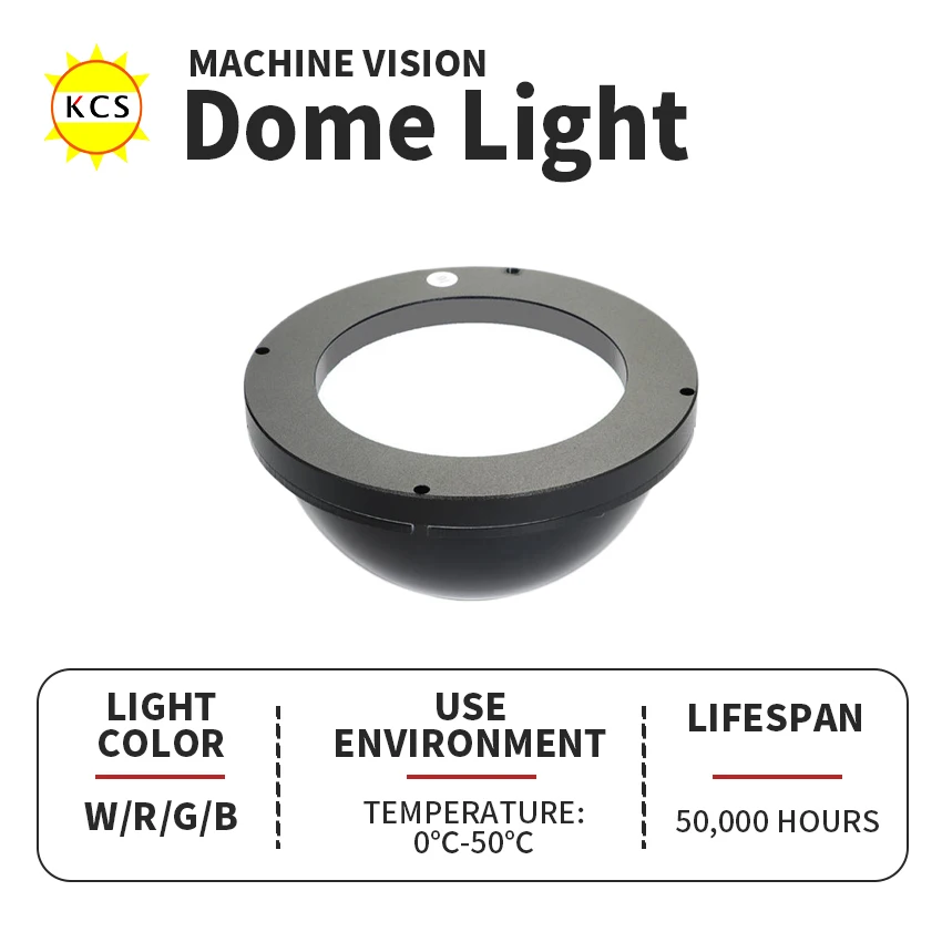 KCS قبة ضوء LED نصف كروية ضوء آلة الرؤية التفتيش مصباح ليد عدسة الكاميرا الصناعية LED الإضاءة مصابيح بصرية #3
