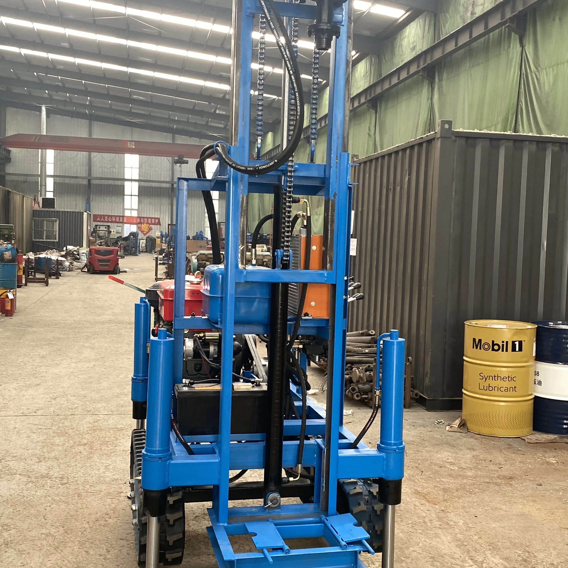 150m Deep Exploration Diamond Hydraulic Qeotechnical Drill Rigs for Sale Wireline Rope Core Drilling Rig Gear Gearbox Pump Motor