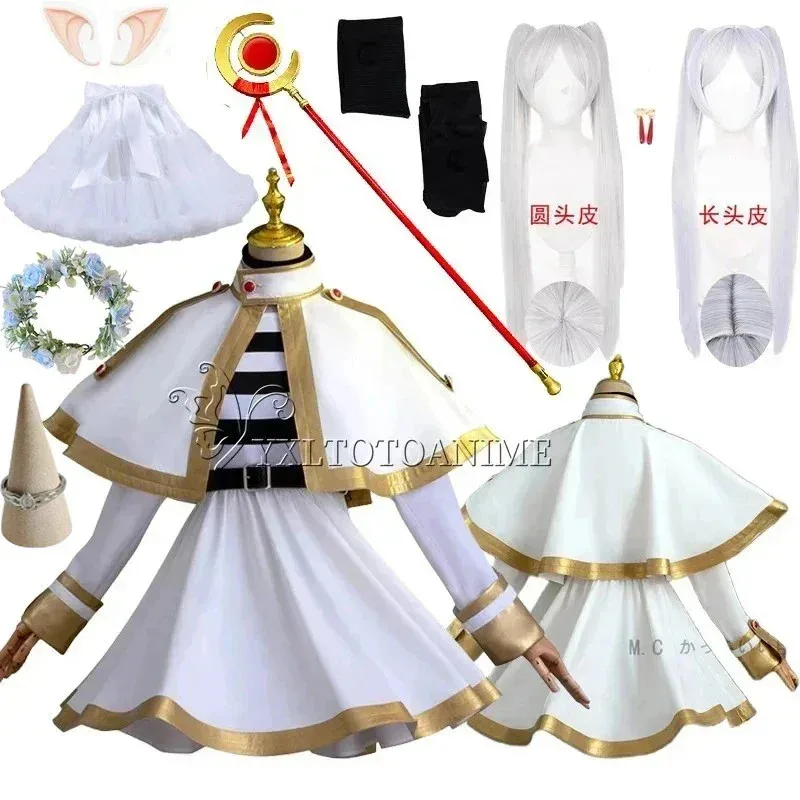 

In Stock High Quality Costume Sousou No Freeze Cosplay Freeze Dress wig prop Halloween Carnival Party clothes