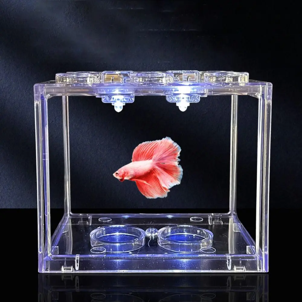 

Mini Fish Tank Candle Lamp Waterproof Decorative Fish Tank Decorative Lamp Square Colorful Submersible Mini LED Lights Home