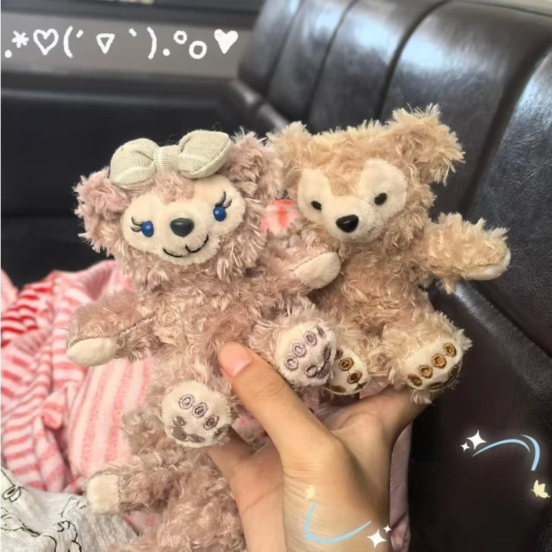 

12cm Cute and Cute Duffy Bear Doll with No Clothes Cartoon Sherry Mei Plush Toy Book Bag Pendant Small Doll Keychain