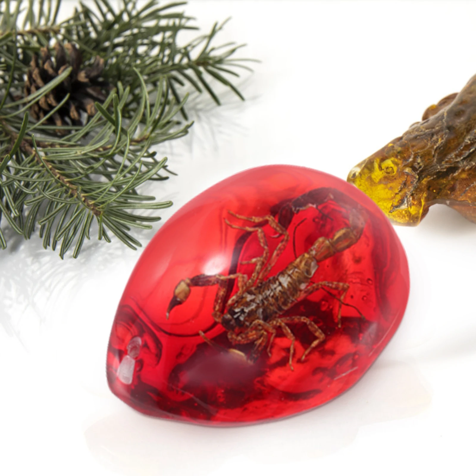 

Scorpion Specimen Amber Pendant Resin Decorative Craft Lightweight Jewelry Educational Tool Diy Scorpion Shaped Resin