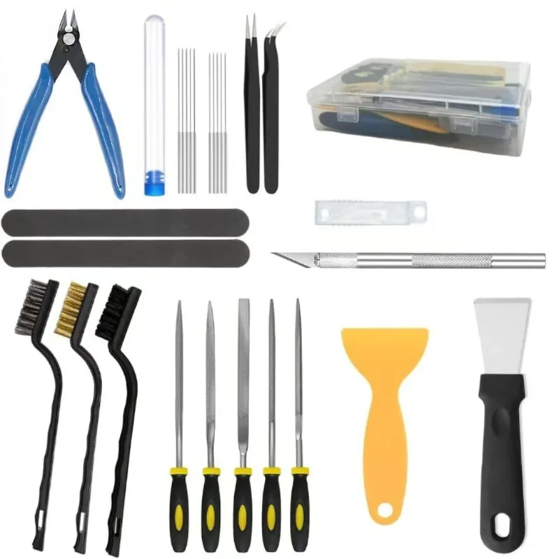 3D Printer Nozzle Cleaning Kit 30Pcs Model Repair Tool Set Print Removal Platform Cleaner