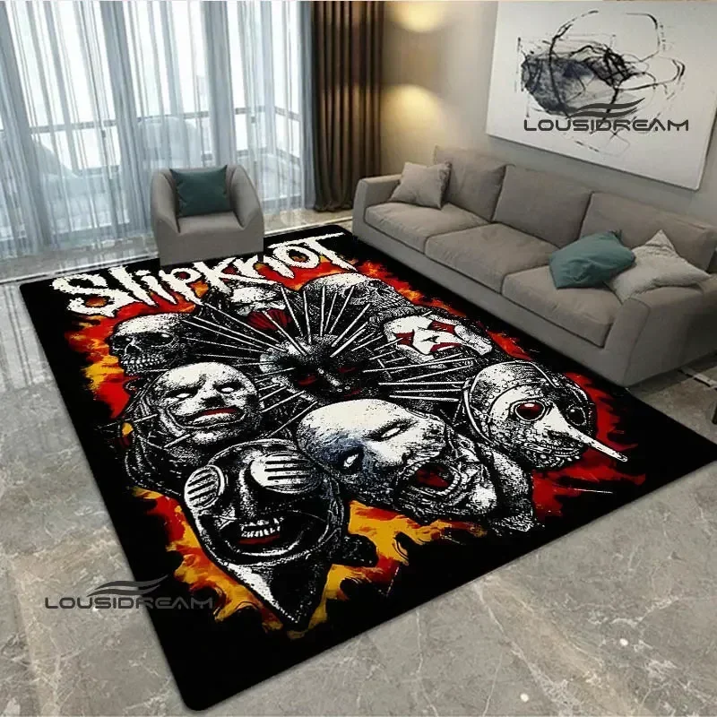 3D Rock band S-SLIPKNOT printed carpet yoga mat Non-slip carpet room decor carpets for living room area rug birthday gift