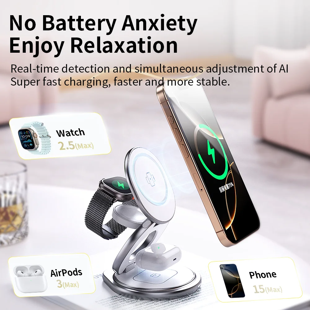 3 In 1 Metal Wirele…