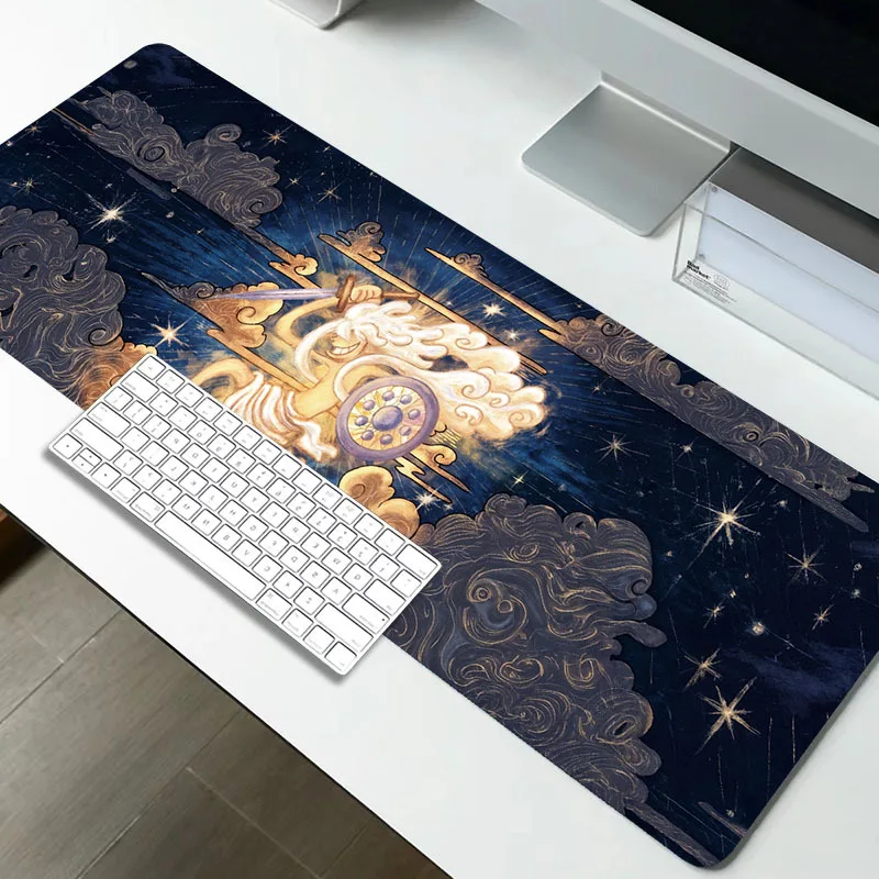 

Коврик для мыши XXL Starry Night, резиновая противоскользящая основа, точная фиксация края, 900X400 мм, большой настольный коврик для игр, офисные аксессуары, 1 шт.