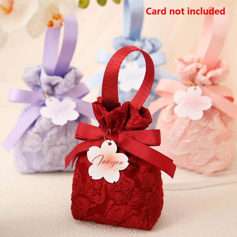

1Pc Portable Wedding Party Tassel Bag Candy Bag Fabric Drawstring Pocket Candy Pouches Gift Bags Decor Home Party Favors Bag