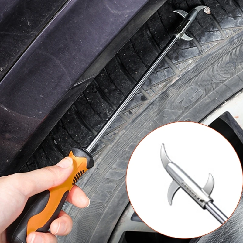 Car Tire cleaning hook Stone Tire Buckle Stone Hook Car Tire Buckle Cleaning Tire Pick Stone Tools Tire Repair Accessories
