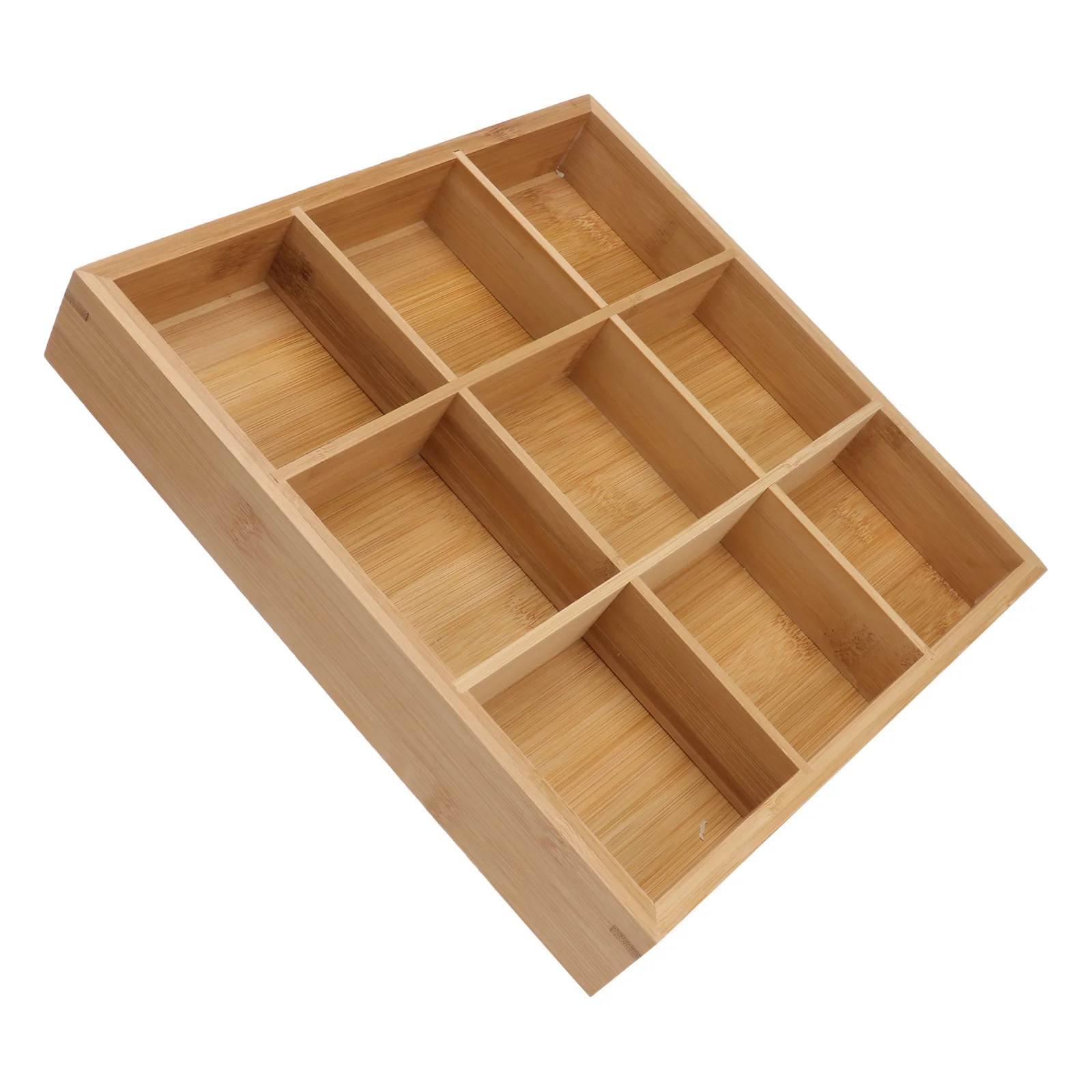 

Nine-grid Bamboo Vegetable Tray 9 Square Divided Plate Hot Pot Fruit Storage Kitchen Dining Set Eco-friendly Practical
