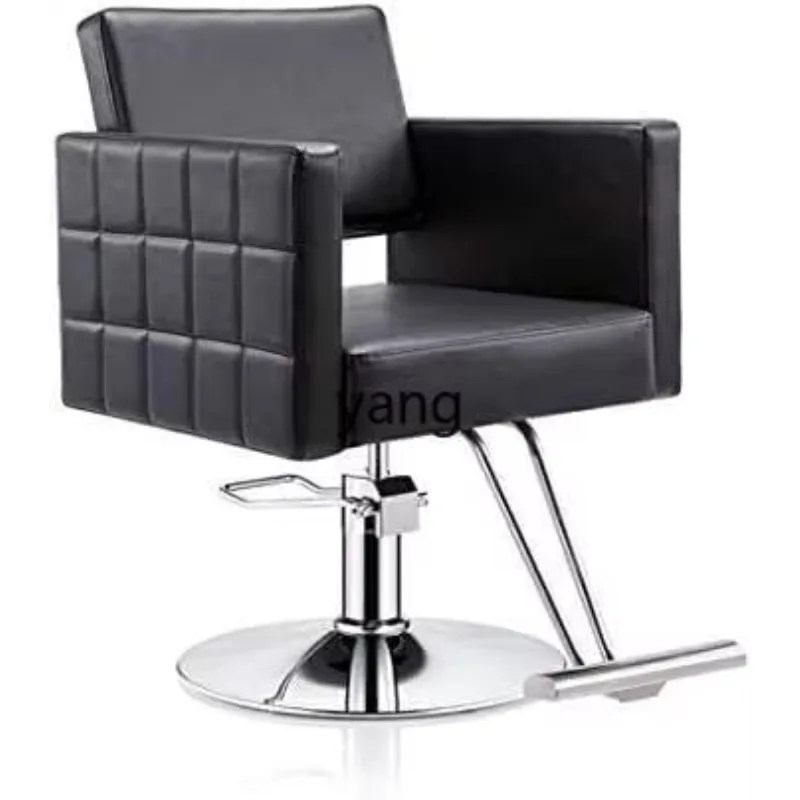 LTT Hair Salon Chair Simple Barber Shop Adjustable Rotary Lifting Salon Chair