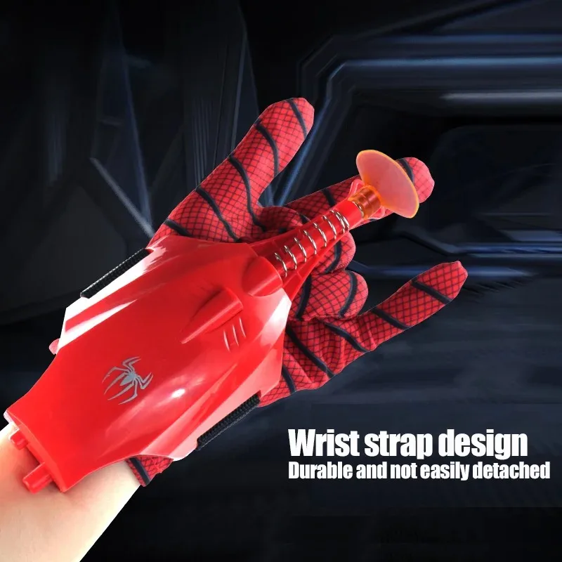 Spiderman Launcher Web Shooters Wrist Launcher With Infrared Aiming Soft Bullet Gun Suction Cup Ejection Toy Children's Gift