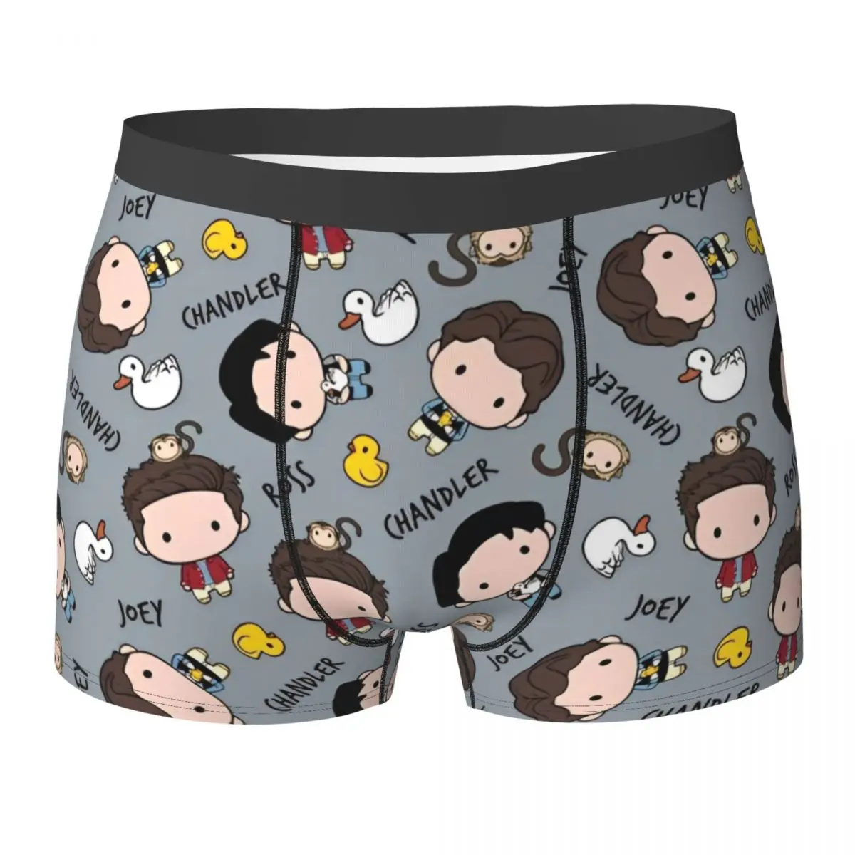 

Комедийное нижнее белье с героями мультфильмов «Друзья», американское телевидение, 3D чехол, шорты-боксеры, шорты, эластичные мужские трусы, большие размеры 2XL