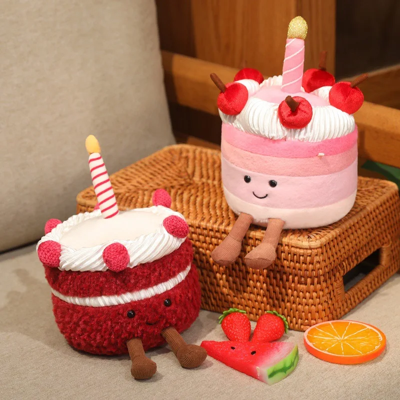 

Birthday ceremonial fun cherry cake plush toy cute doll gift