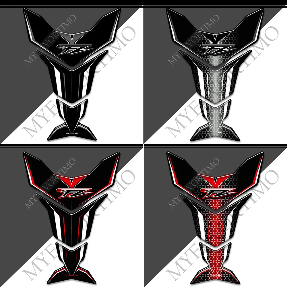 For Yamaha FZ FZ6 FZ6N FZ8 FZ8N FZ1 FZ1000 FZ07 FZ09 FZ10 Motorcycle Tank Knee Pad Stickers Anti-Slip Protector Guard Decals Kit