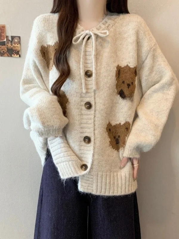 

plus Size Women's Lazy Sle Knot Sweater Coat Autumn New Design High Waist Korean Version Long Sve Thiened Ou...