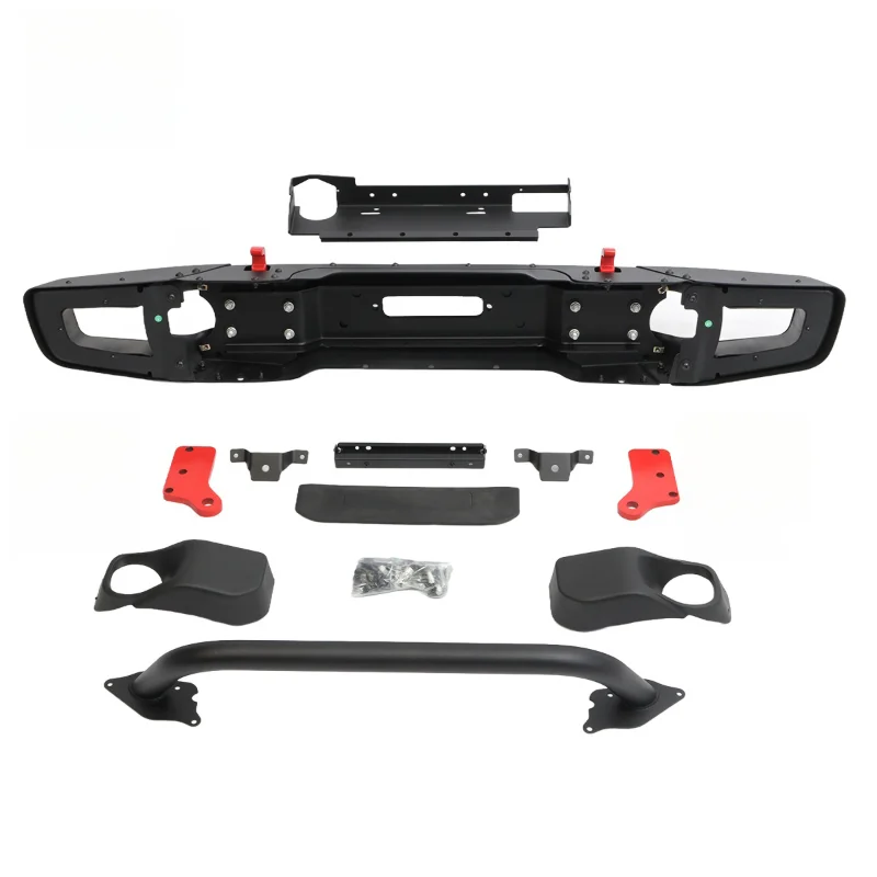 Fit JK 2007‑2017 Steel Off‑road Front Bumper With U‑Shape Tube, Exterior Body Modification Assembly