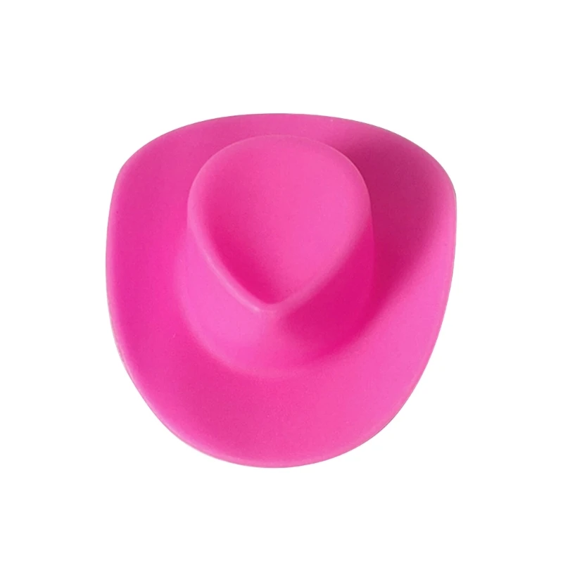 ตุ๊กตาของเล่น Props พลาสติก MINI คาวบอยหมวก Cowgirl หมวกสำหรับงานฝีมือ Western หมวก Dropship