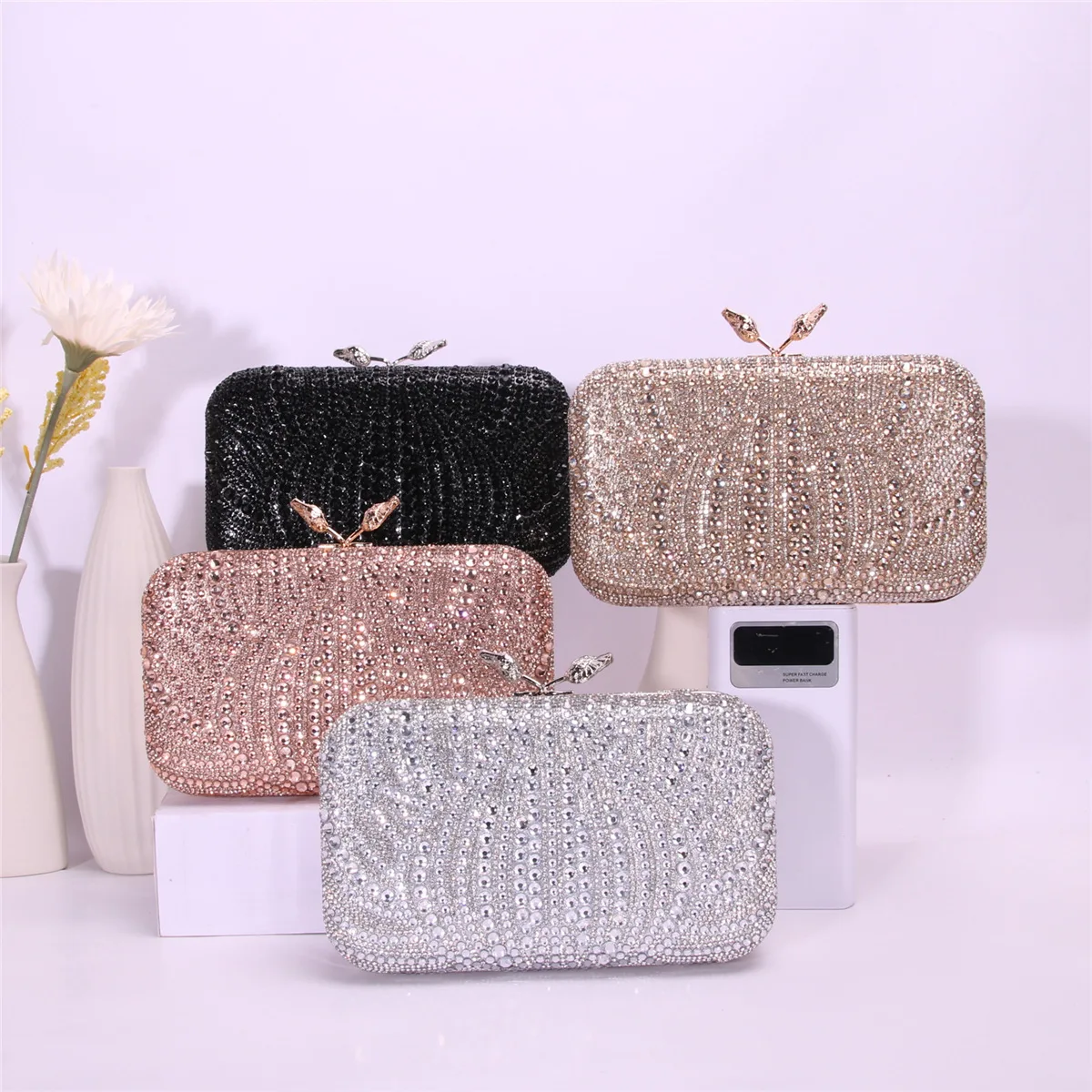 

Полая сумка для ужина, сумка-клатч с цепочкой, вечерние сумки со стразами