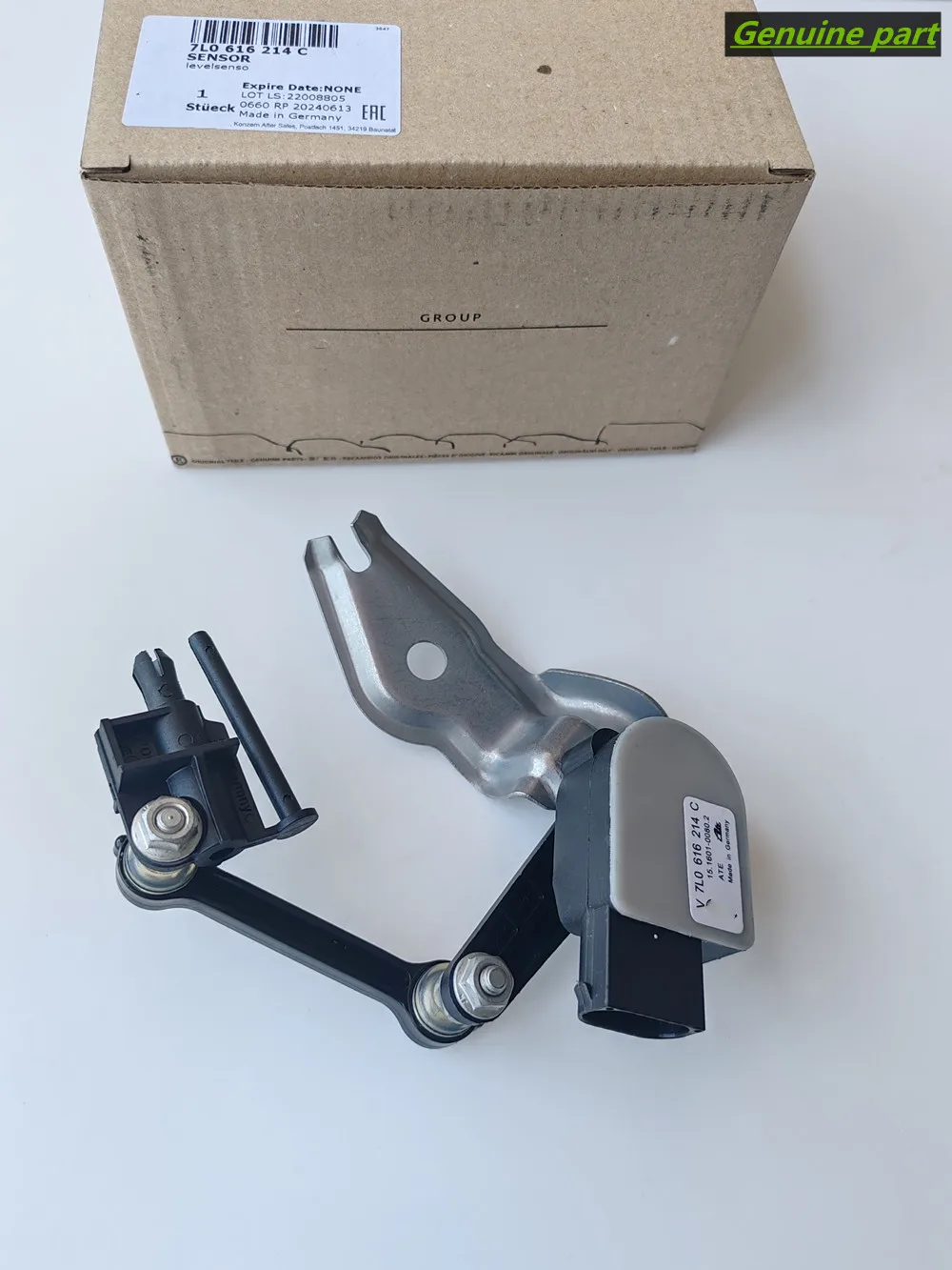 

Genuine 95534107621 7L0616214B 7L0616214C Oem Front Right Headlight Level Sensor For Audi Q7 2007-2015 For VW Touareg 2004-2010