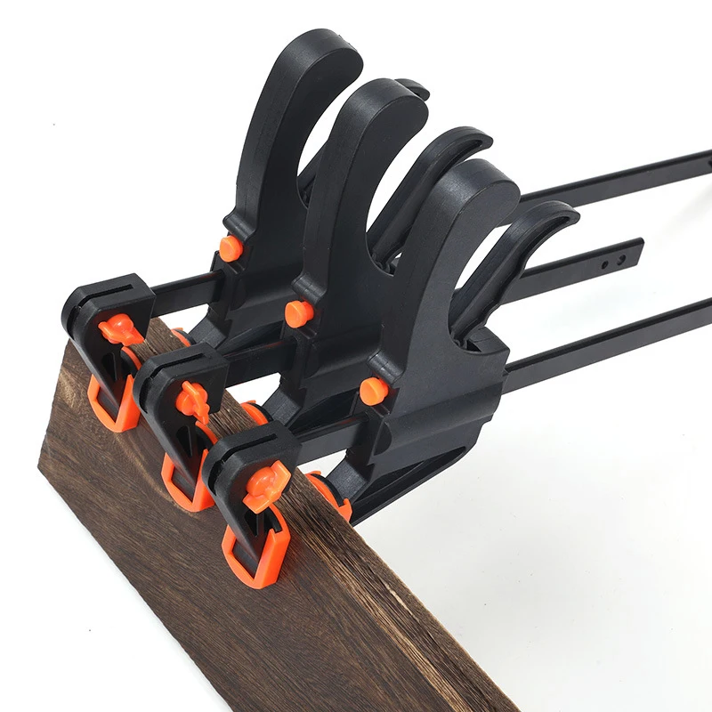 4/6/8/10/12 Inch Quick Ratchet Release Speed Squeeze Clamp Wood Working Work Bar F Clip Hand Woodworking Tools Spreader Gadget