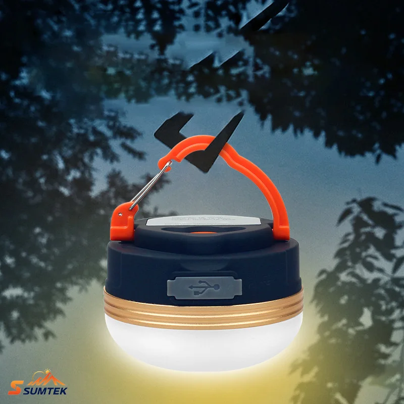 

Portable Camping Light Outdoor USB Rechargeable Daily Waterproof Tent Electric Lantern Flashlight for Hiking Car Repair Working