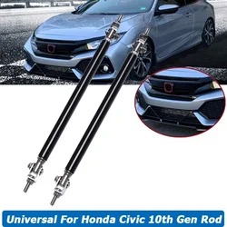 Universal For Honda CIVIC 10TH Gen Hatchback 2000-2024 Front Rear Bumper Lip Splitter Strut Rod Tie Support Bar Car Accessories