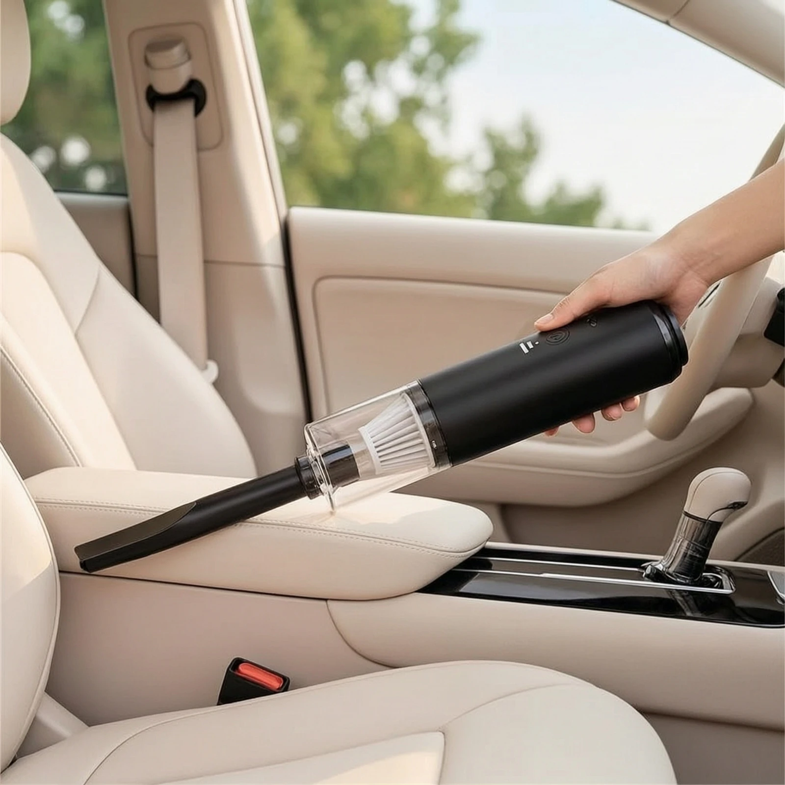 Cordless Car Vacuum Cleaner Washable Handheld Car Vacuum Cleaner Reusable 2 in 1 for Drivers, Home, Office view 3
