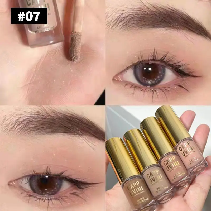 Monochrome Earth Color Base Liquid Eye Shadow Long Lasting Waterproof Easy To Color Contouring Pigment Eyes Makeup Cosmetics