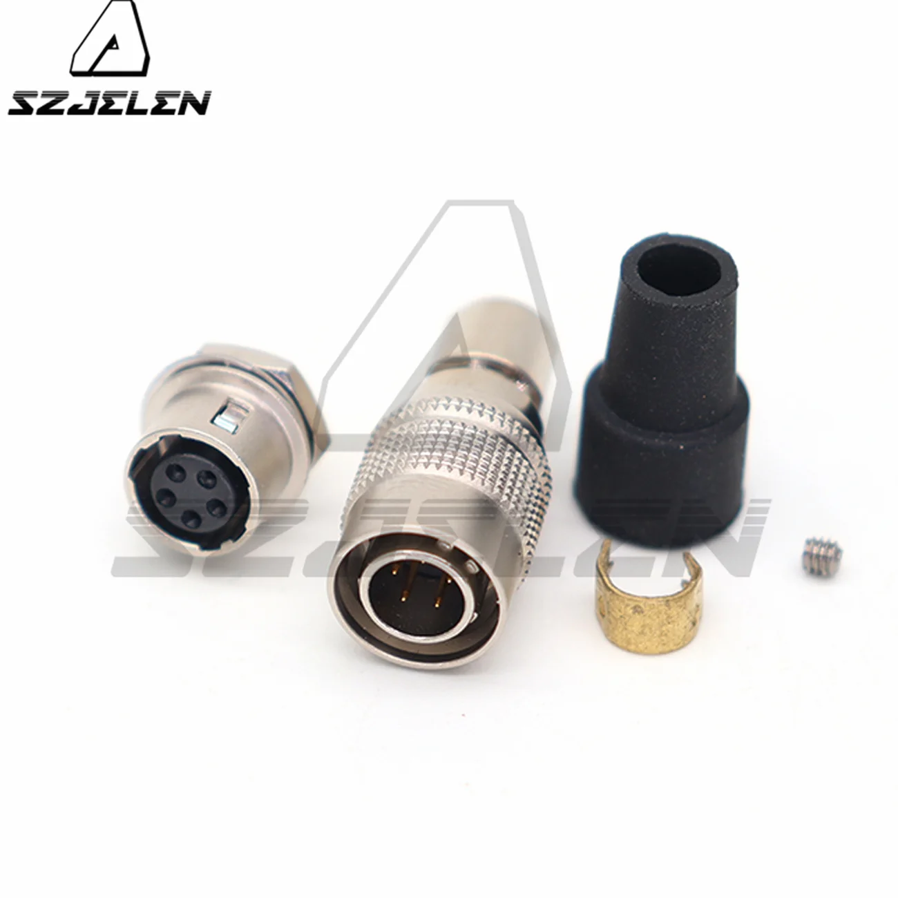 Hirose Connector 5-pin HR10A-7P-5P/HR10A-7R-5S Male Plug Female Socket, Suitable for Aerospace Power Industrial Cameras