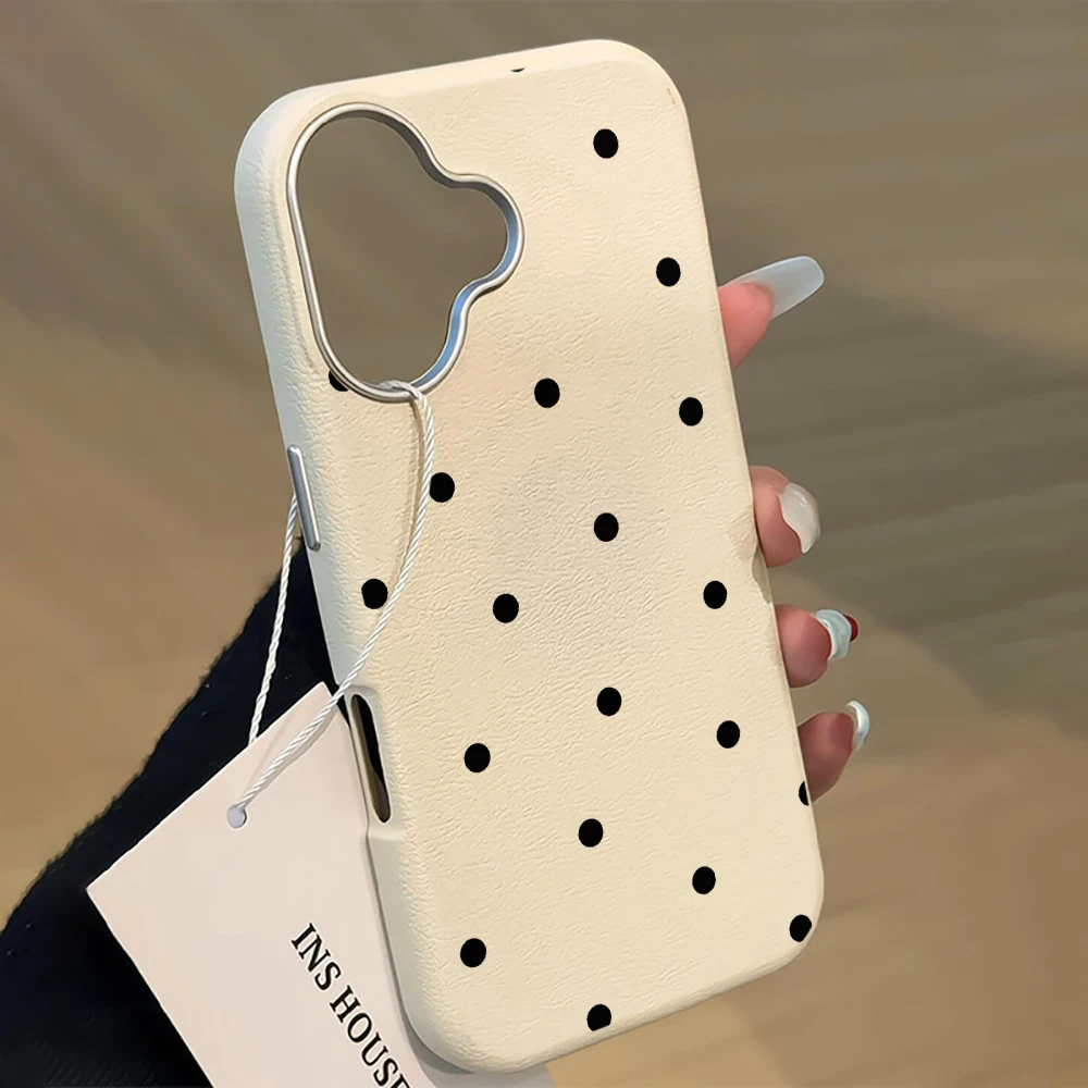 Minimalist Black Polka Dot  Phone Case For Xiaomi Mi Lite 5G Ne Xiaomi For 17 Pro Max 13 14 15 12 Pro 12T 13t 14t 15t Soft Cover view 4