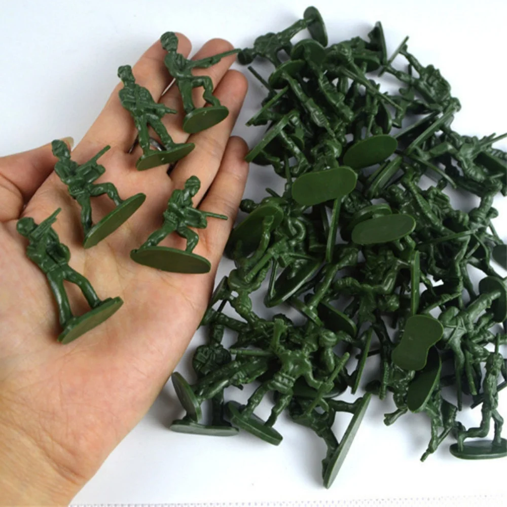 300 pièces ensemble de jeu militaire en plastique jouet soldats 3 couleurs Mini guerrier Elite Force figurine jouets pour enfants jouant cadeau