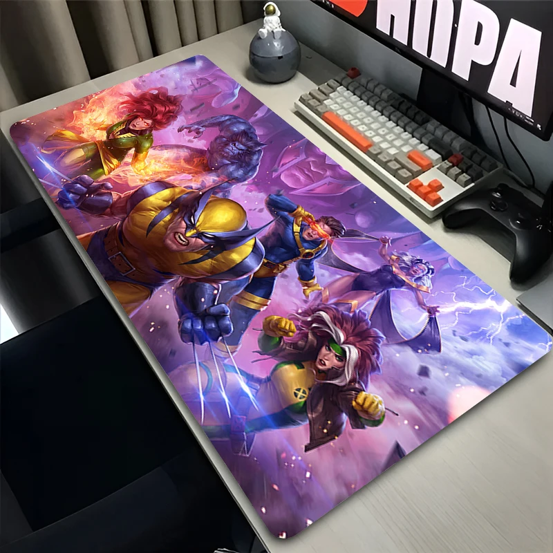 

Gaming Gamer Mouse Pad MARVEL Anime Non-Slip Desk Mat Locking Edge Mousepad Keyboard Carpet XL Offices Accessories Pc Mouse Mats