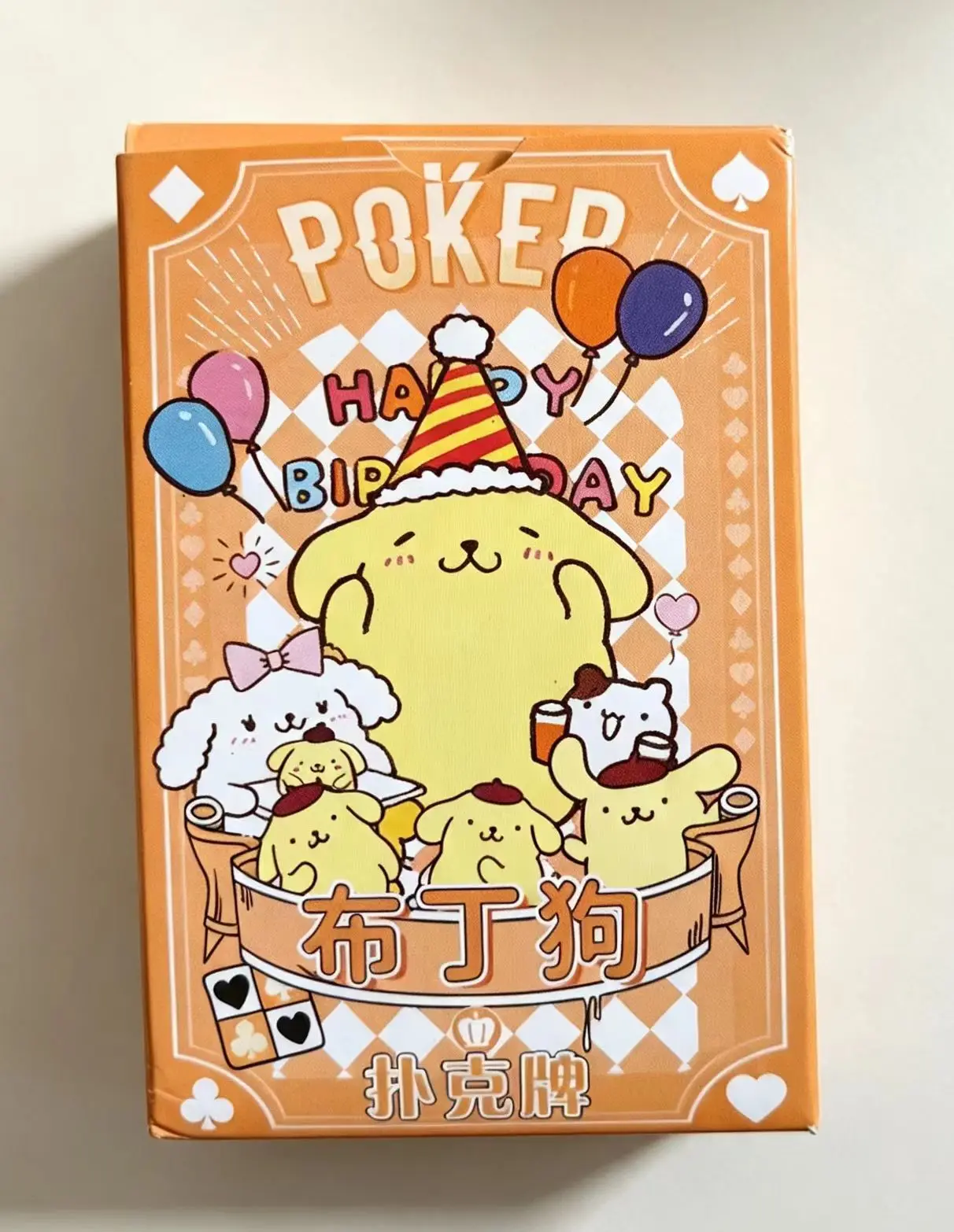 Sanrio Spielkarten Poker Brettspiele Niedliche Cartoon-Figuren Kuromi My Melody Cinnamoroll Pochacco Pompom Purin Hello Kitty Kinderspielzeug Kartenspiel – Detail 9