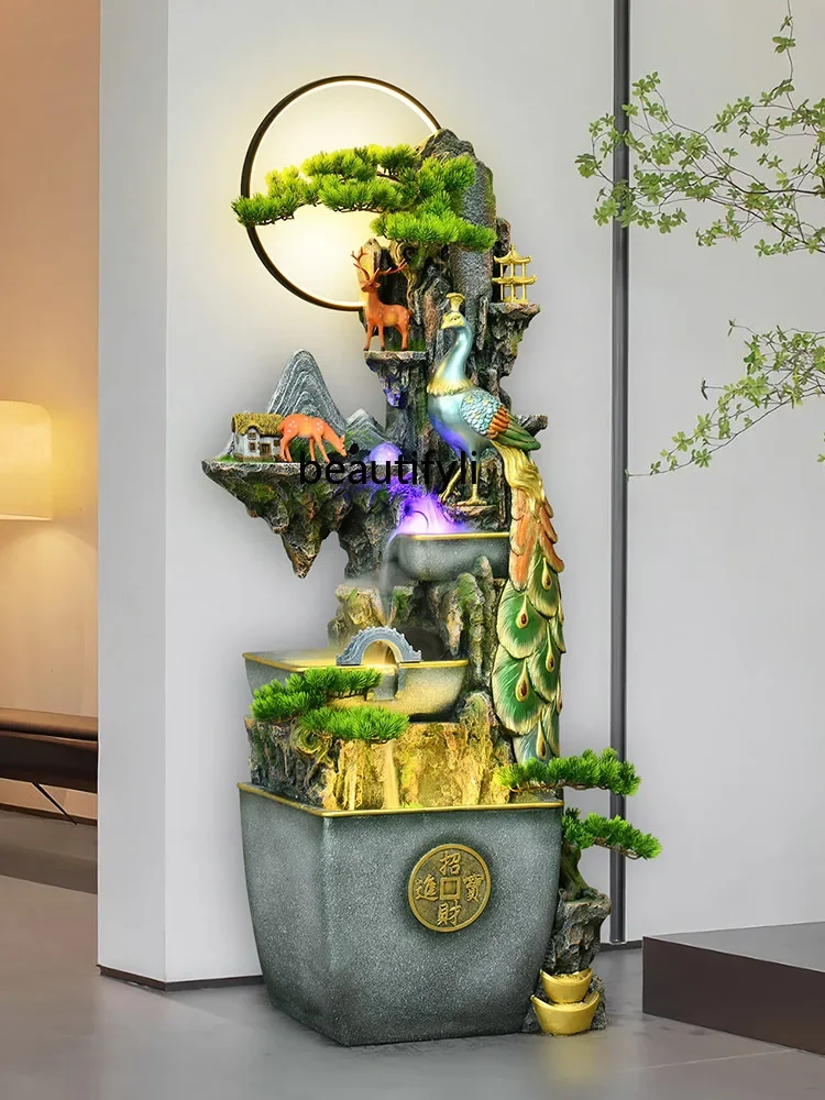 

Cy Flowing Water Ornaments Circulating Water Decoration Living Room Office Decorations Gift Moving into the New House