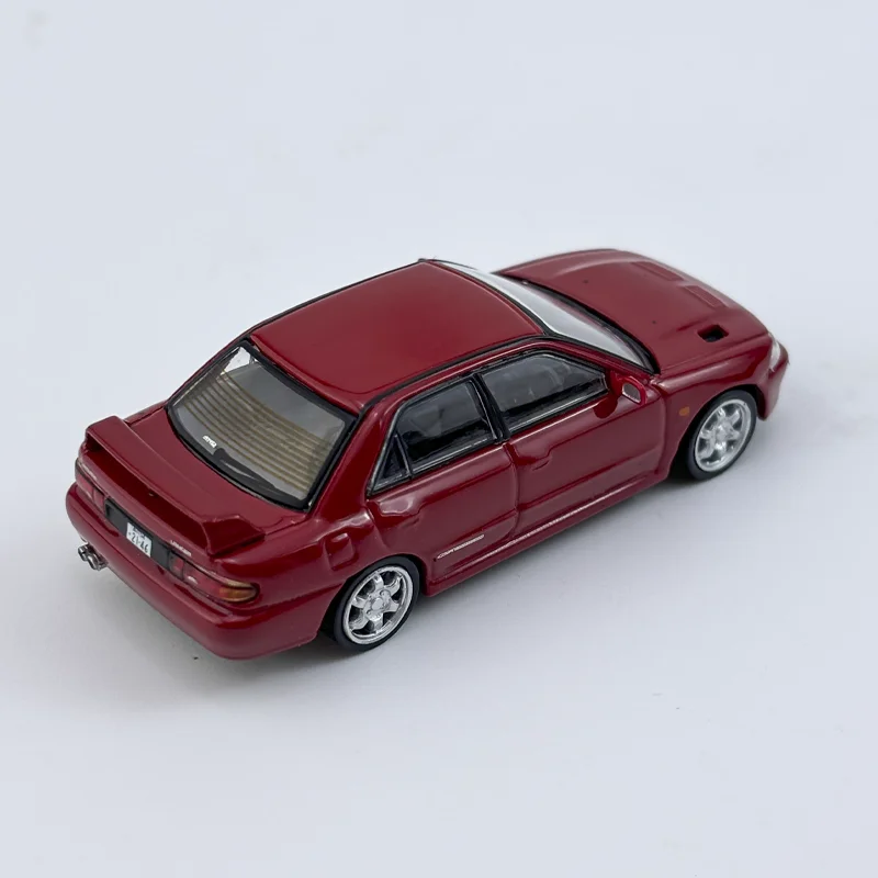 Asfalt Werkt 1/64 Mitsubishi Lancer Gsr Evolution Rood Legering Speelgoed Motorvoertuig Diecast Metalen Model Geschenken