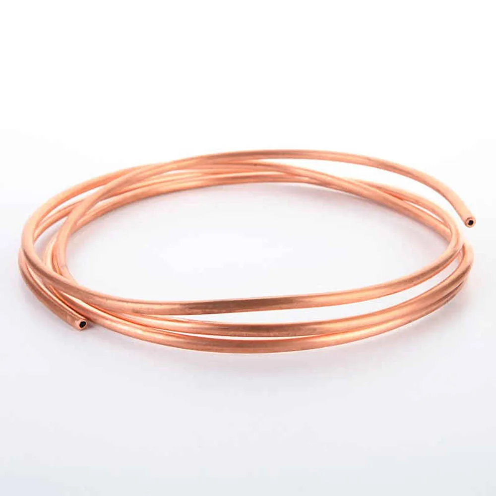 1-10M OD 1.6/1.7/2/3/4/5/6/7/8/9/10/12-25mm Copper Tube Coil 99.9% T2 Pure Coppers Wire Pipe Airs Conditioner Cooling DIY Crafts