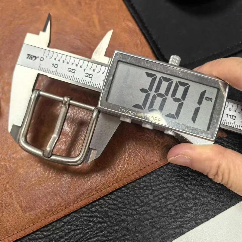 التيتانيوم النقي 3 سنتيمتر دبوس مشبك حزام الرأس المشبك-الرجال النساء موضة التيتانيوم معدن الصدأ المضادة للحساسية حزام مشبك الملحقات #3