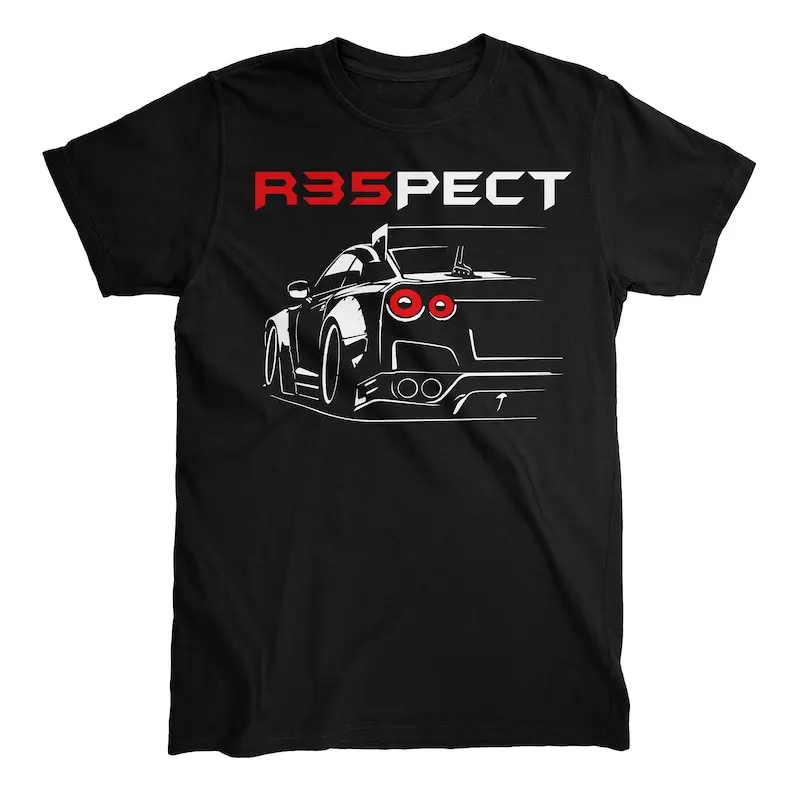 

R35pect Gtr T-Shirt Adult Regular Fit Crew Necked Tees Cotton Men's Printed Tops