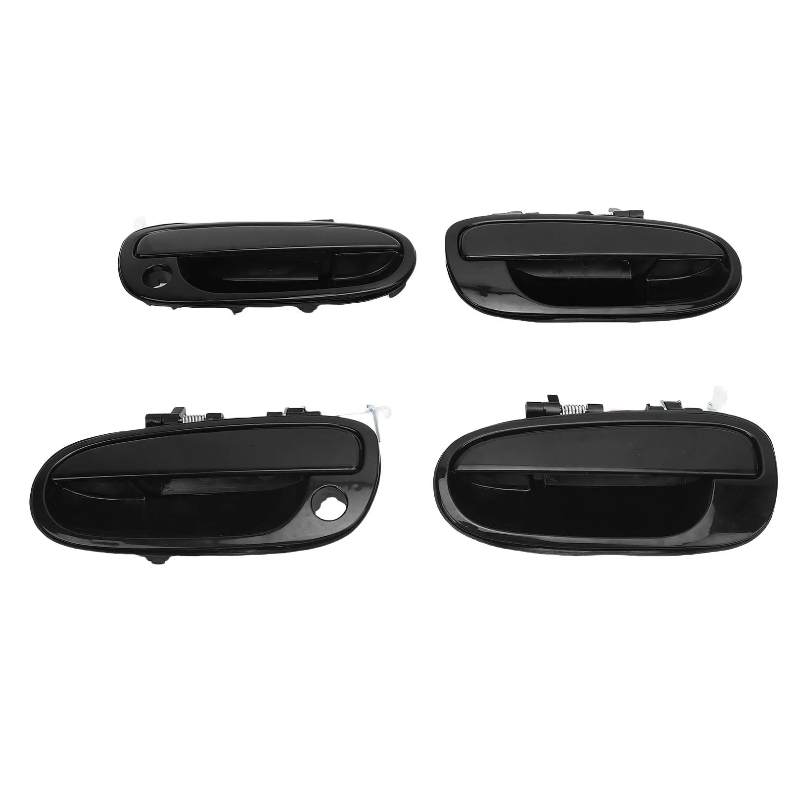 

4Pcs 83660 17000 Easy To Install Fit External Door Handle Set Comfortable Grip ABS Replacement for Lavita 2001-2010 for Car