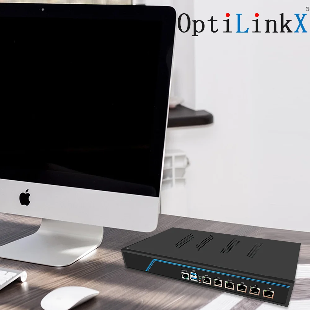 OptiLinkX i5-3320M 雷保護機能搭載 第12世代 2.5G ソフトルーティング i7-3632QM マルチポート インテリジェントフロー制御 ミニPC