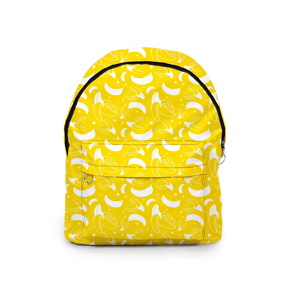 Cartoon Youthful Funny Fruit  Student School Bags Notebook Backpacks 3D Print Oxford Waterproof Boys/Girls Funny Travel Bags